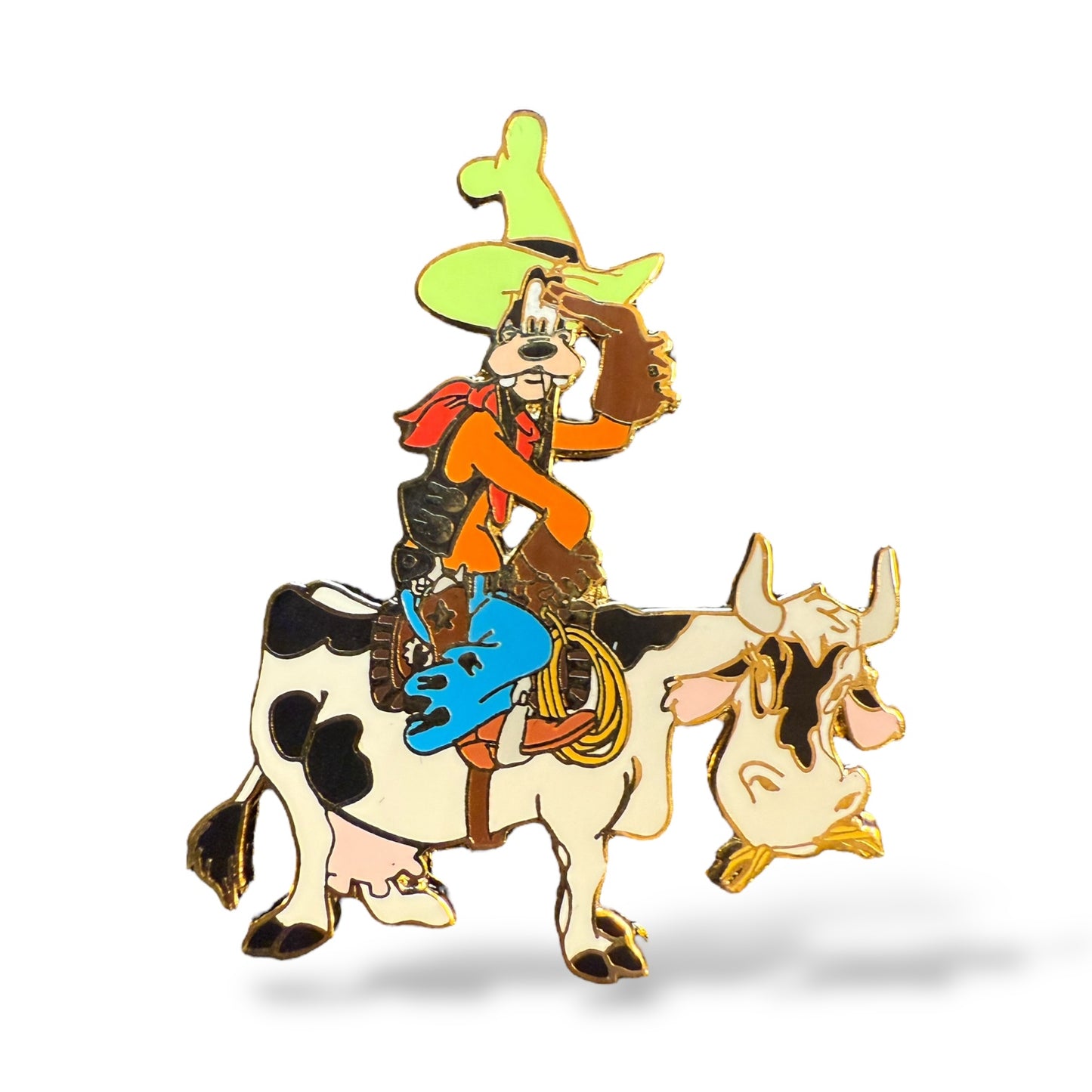 Disney Auctions Goofy on Cow Pin