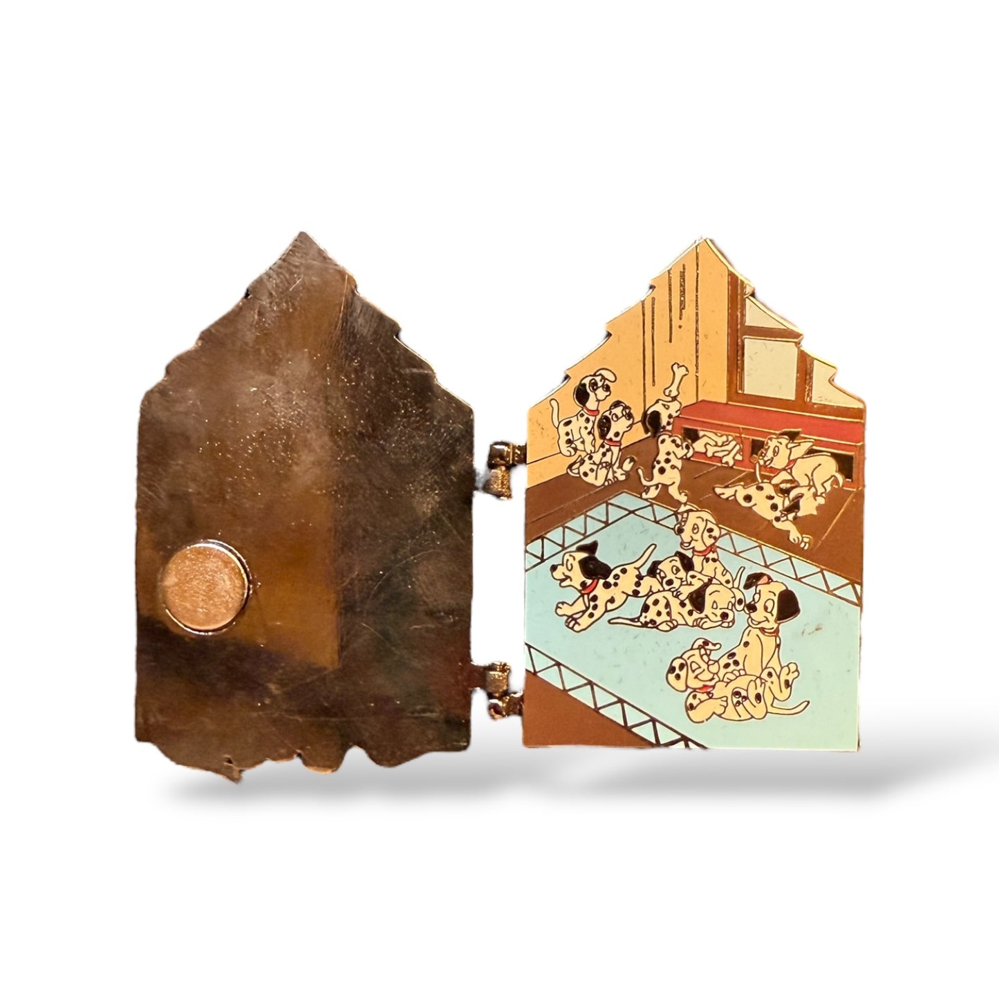 Artist Proof Disney Auctions Behind Closed Doors 101 Dalmatians Black Metal Pin