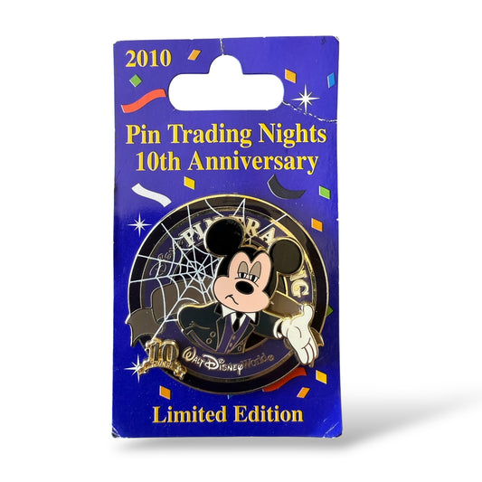 WDW 10th Anniversary Pin Trading Nights Mickey Haunted Mansion Butler Pin