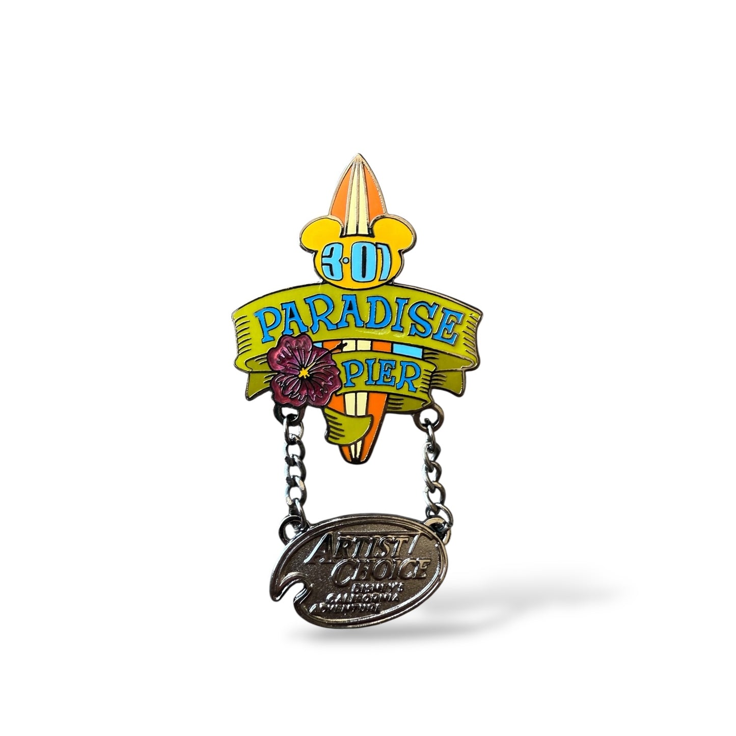 DCA Artist Choice Tattoo Surf Dangle Pin