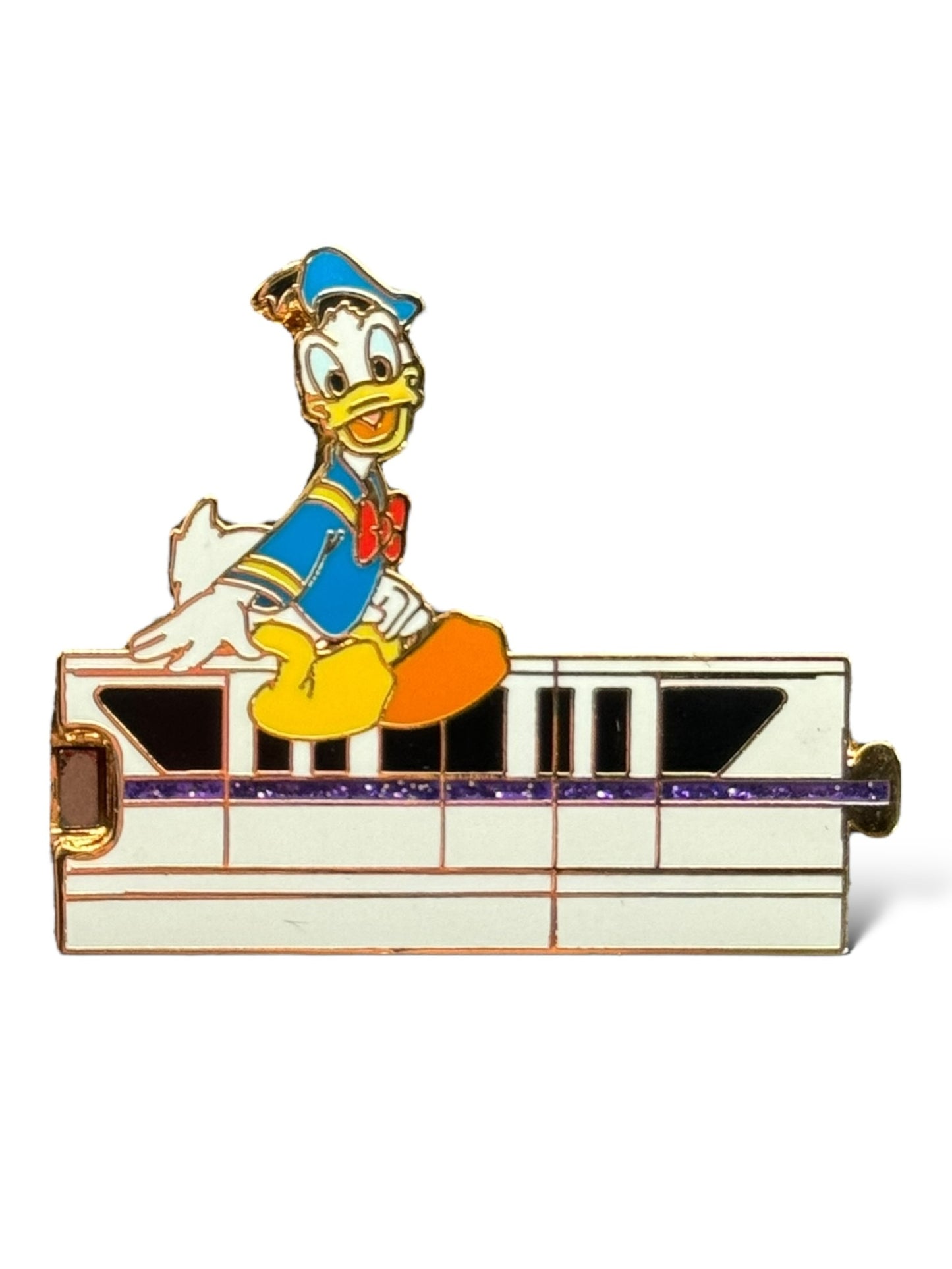 WDW Gold Card Collection Purple Monorail Donald Pin