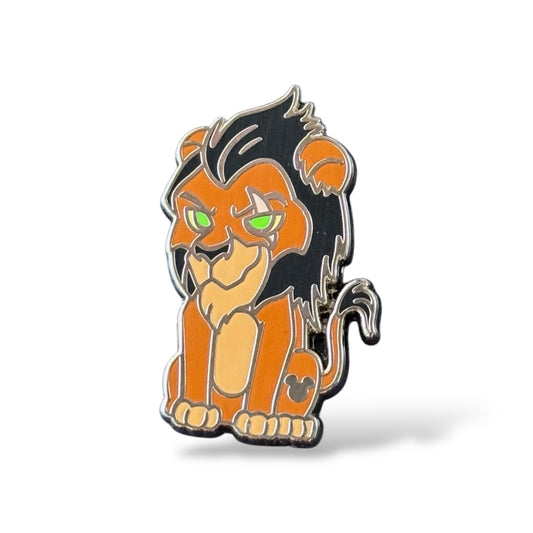 Cast Lanyard Cute Villains Scar Hidden Mickey Pin