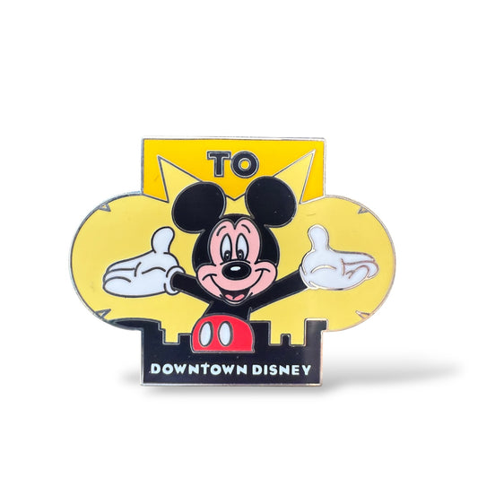 DLR Mountain to Mountain Downtown Disney Mickey Pin