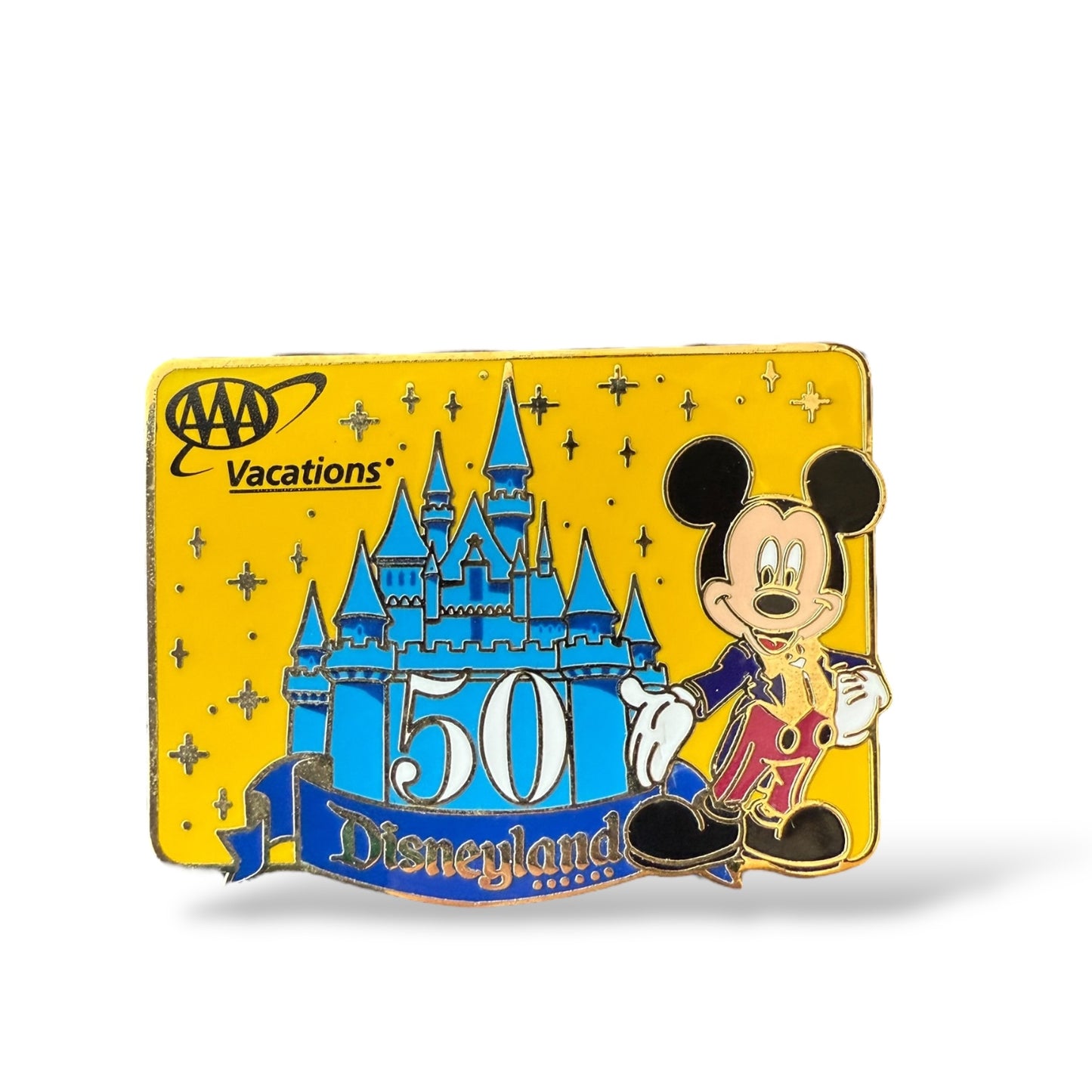Disney Parks 2005 AAA Travel Pin Disneyland 50th Anniversary Pin