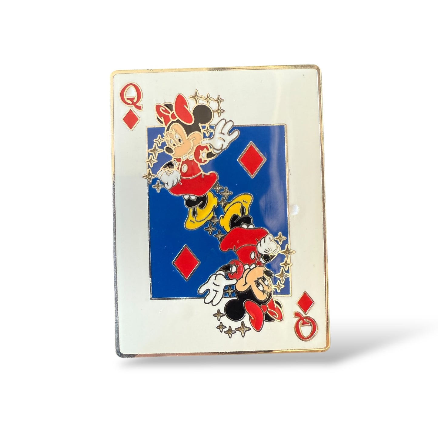 WDW Minnie Mouse Queen of Diamonds Playing Card Pin