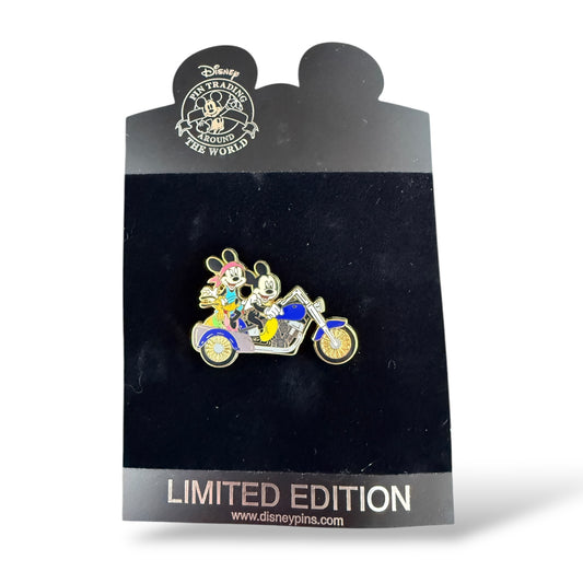 Disney Shopping Mickey, Minnie and Pluto Motorcycle Pin