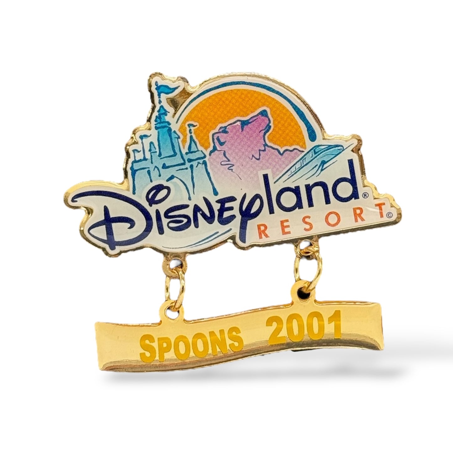 DEC Disneyland Resort Spoons 2001 Dangle Pin