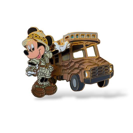 WDW Magical World of Transportation Minnie Mouse Kilimanjaro Safaris Expedition Vehicle Pin
