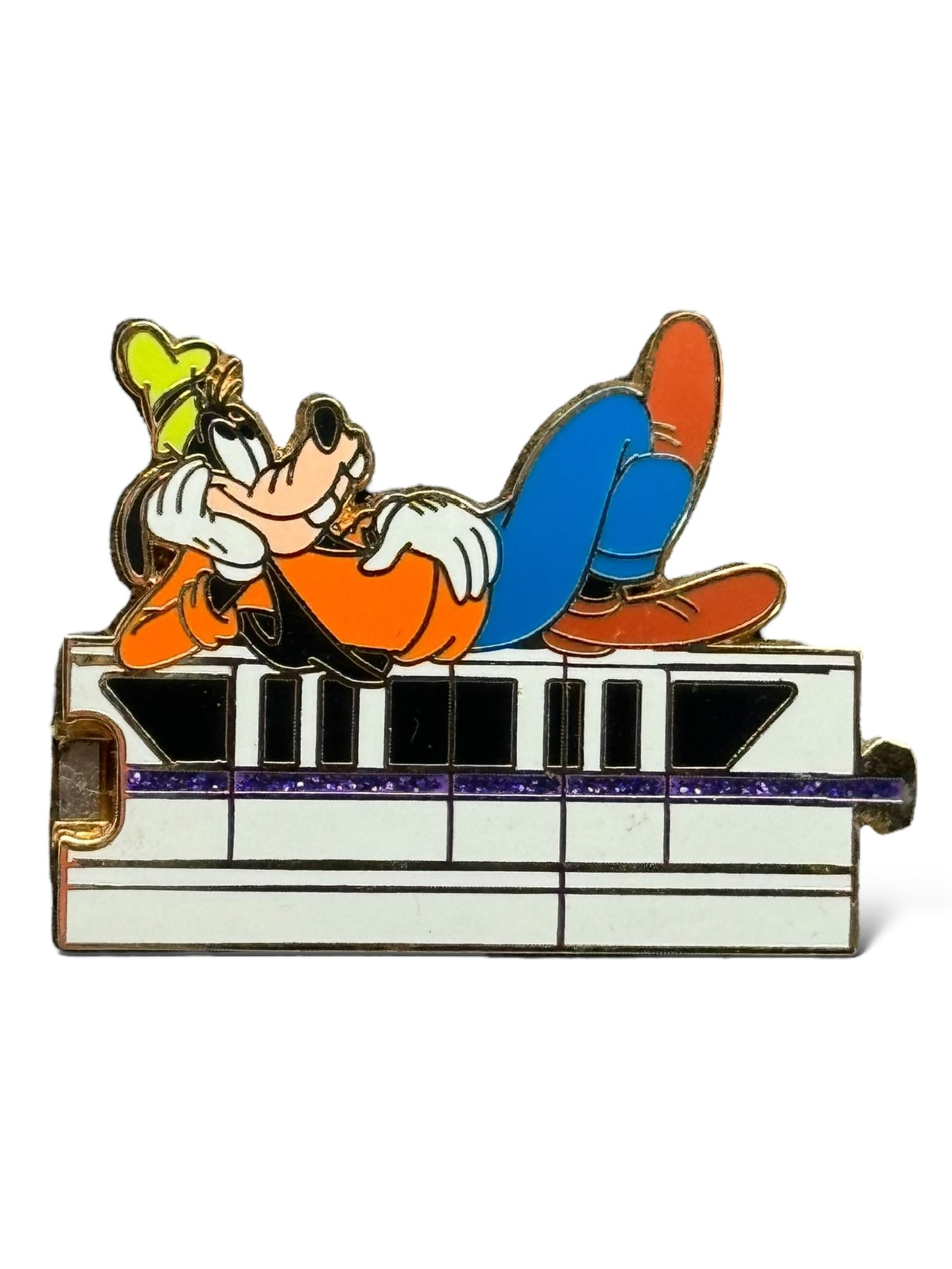 WDW Gold Card Collection Purple Monorail Goofy Pin