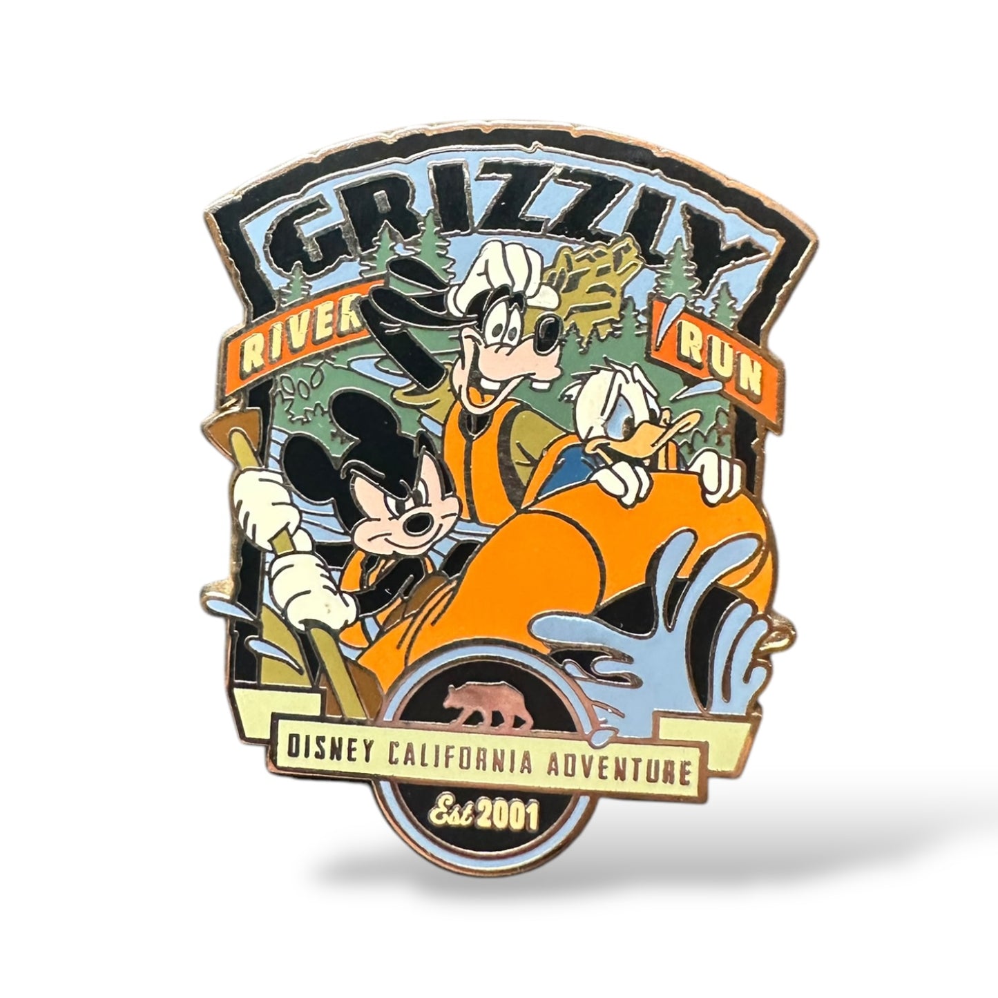 DCA Grizzly River Run Mickey, Goofy, and Donald Pin
