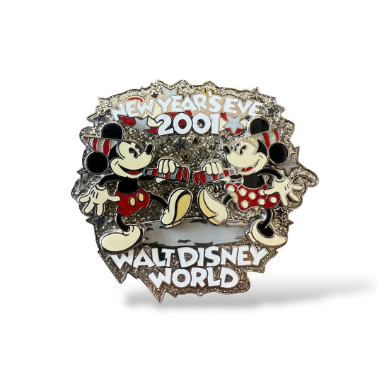 WDW Mickey & Minnie Mouse New Years Eve 2001 Pin
