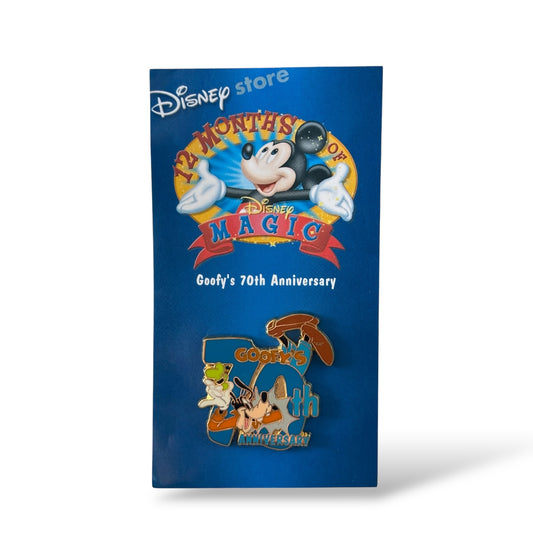Disney Store 12 Months of Magic Goofy's 70th Anniversary Pin