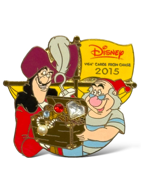 Disney Parks Chase Visa 2015 Captain Hook and Smee Pin