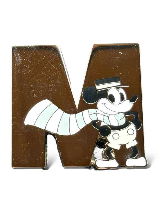 DLR Pop-Up Disney! Mickey Celebration Letter M Pin