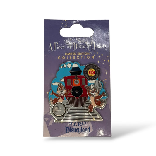 DLR Piece of Disney History Chip and Dale Disneyland Railroad Pin