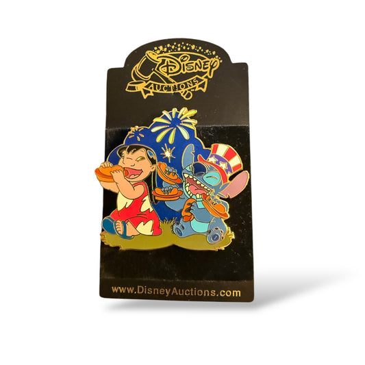 Disney Auctions 4th of July BBQ Lilo & Stitch Pin