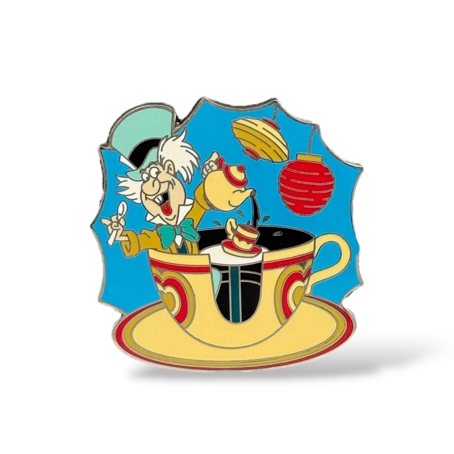 DLR Mad Hatter Sitting in Tea Cup Pin