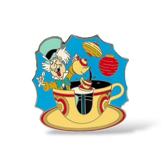 DLR Mad Hatter Sitting in Tea Cup Pin