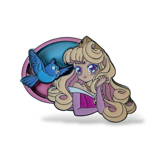 HKDL Manga Princess Stain Glass Aurora Pin