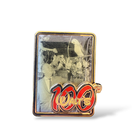 DLR Walt's 100th Birthday Picture Frame Tiki Room Parrots Pin
