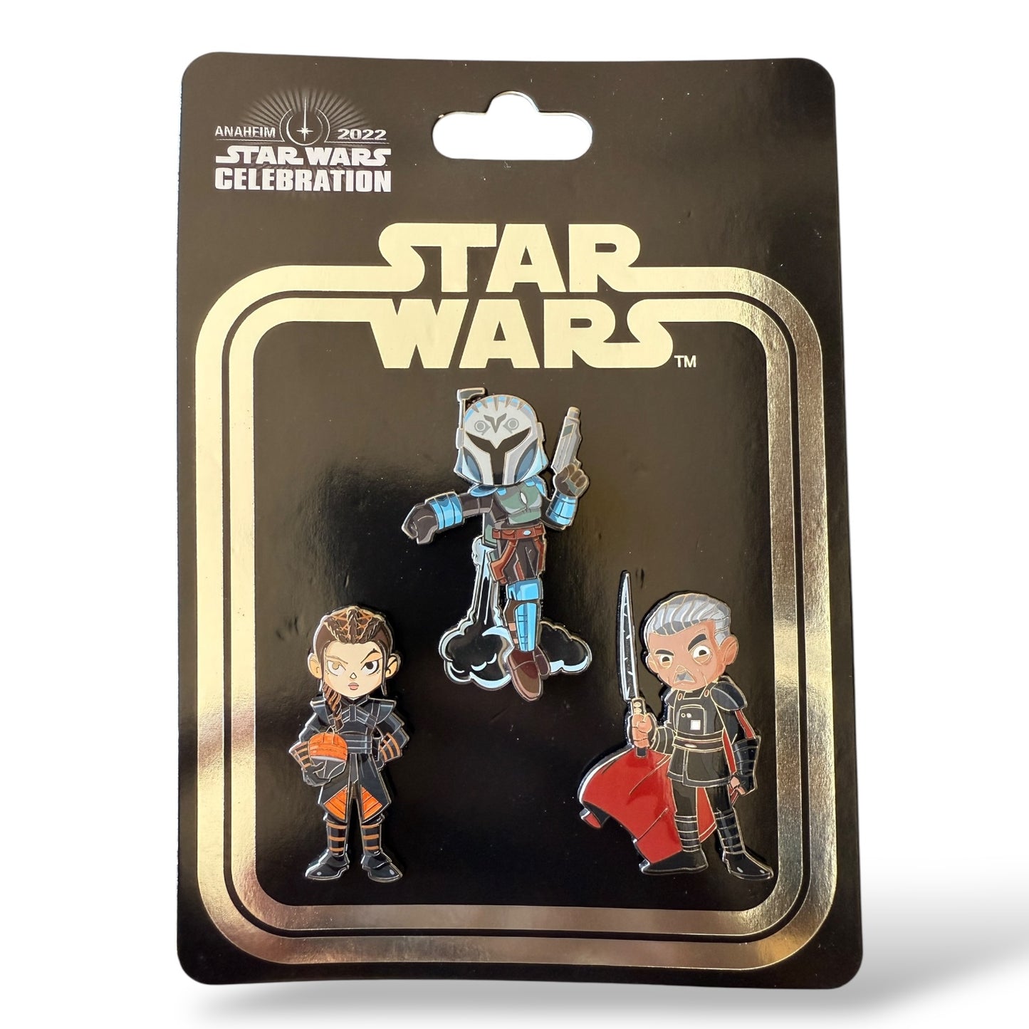 Disney Parks Star Wars Celebration 2022 Fennec Shand, Bo-Katan, Moff Gideon Pin Set