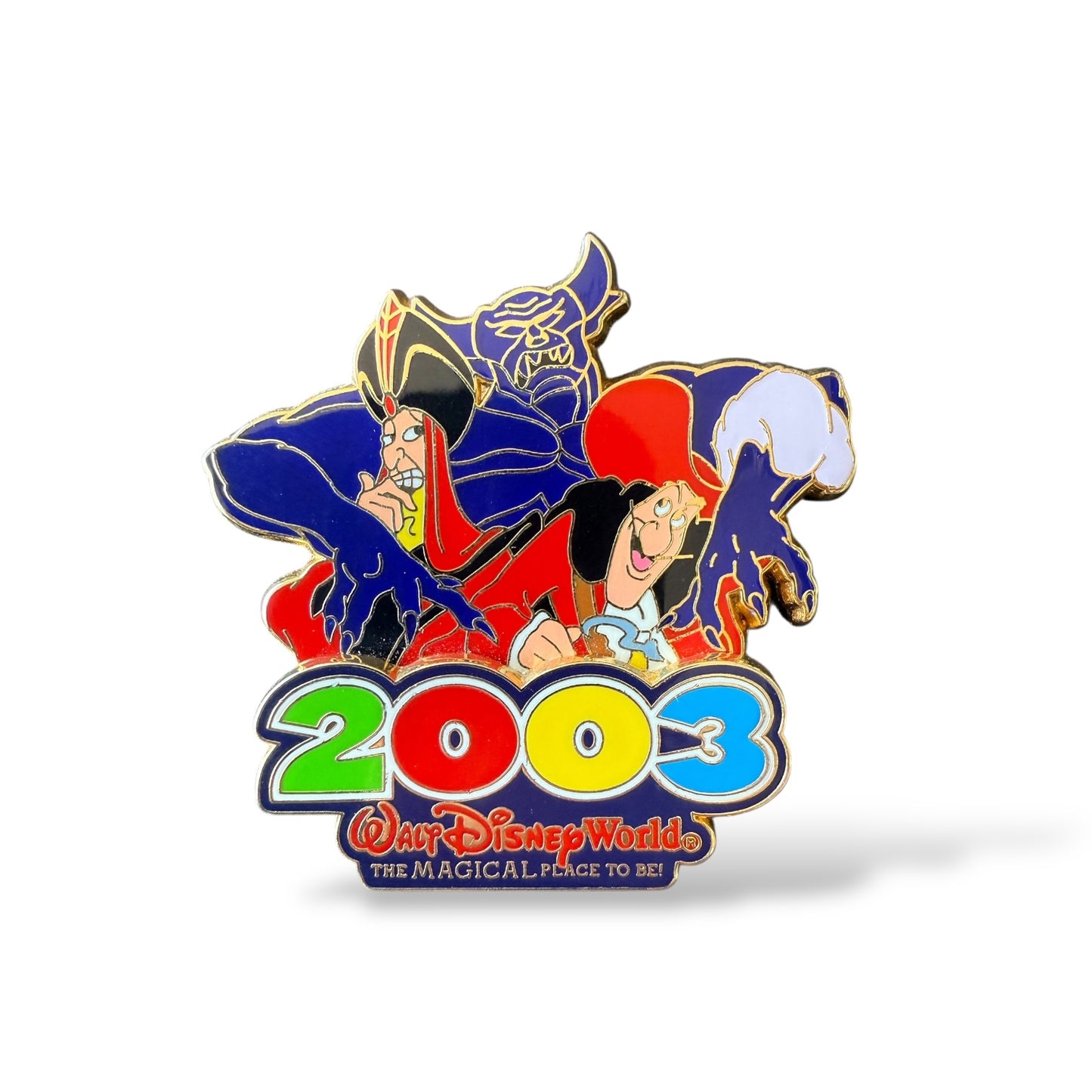 WDW The Magical Place To Be 2003 Captain Hook, Jafar, and Chernabog Pin