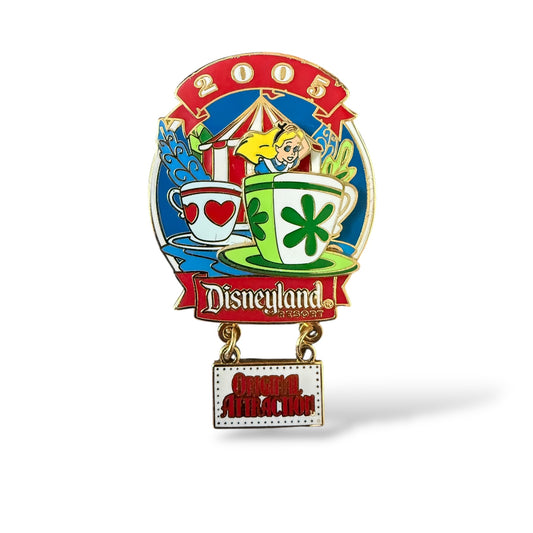 DLR Original Attraction Alice Mad Tea Cups Pin