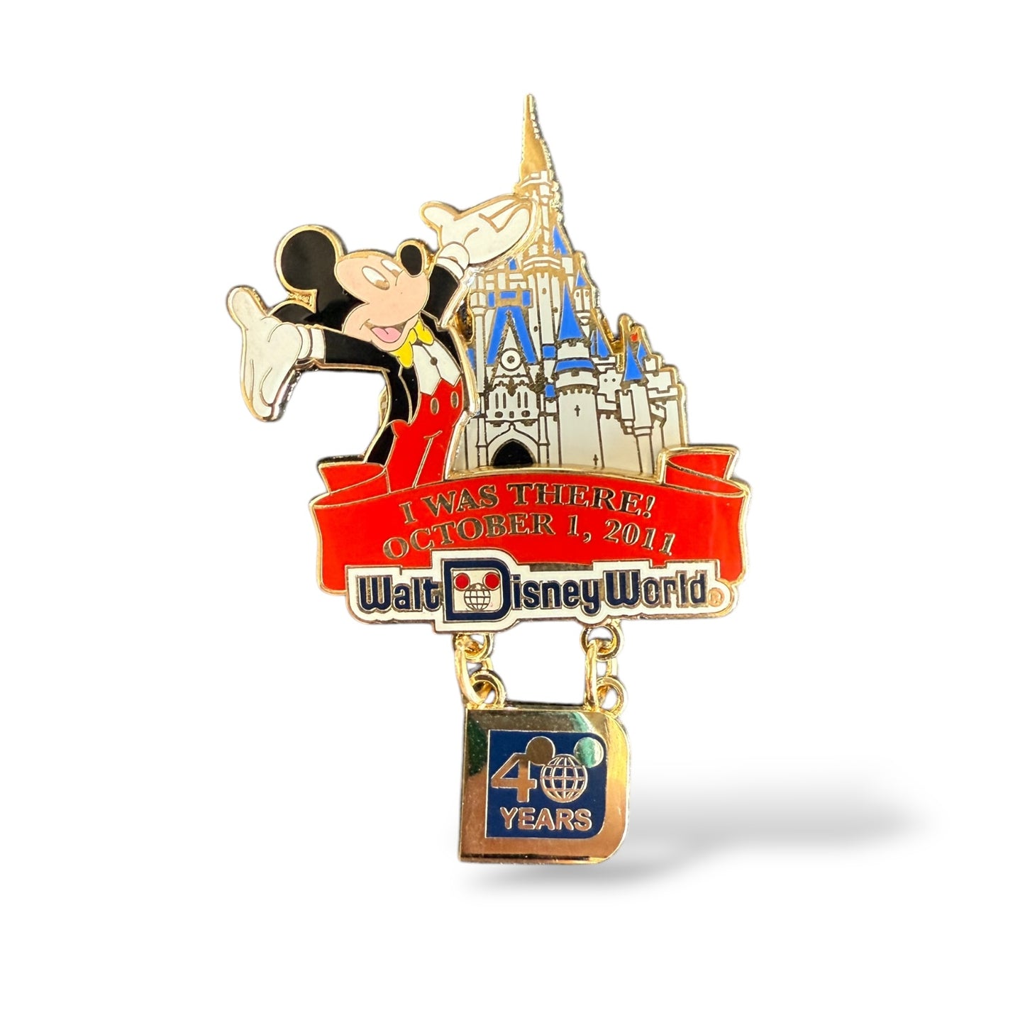 WDW 40th Anniversary of Walt Disney World I Was There! Pin