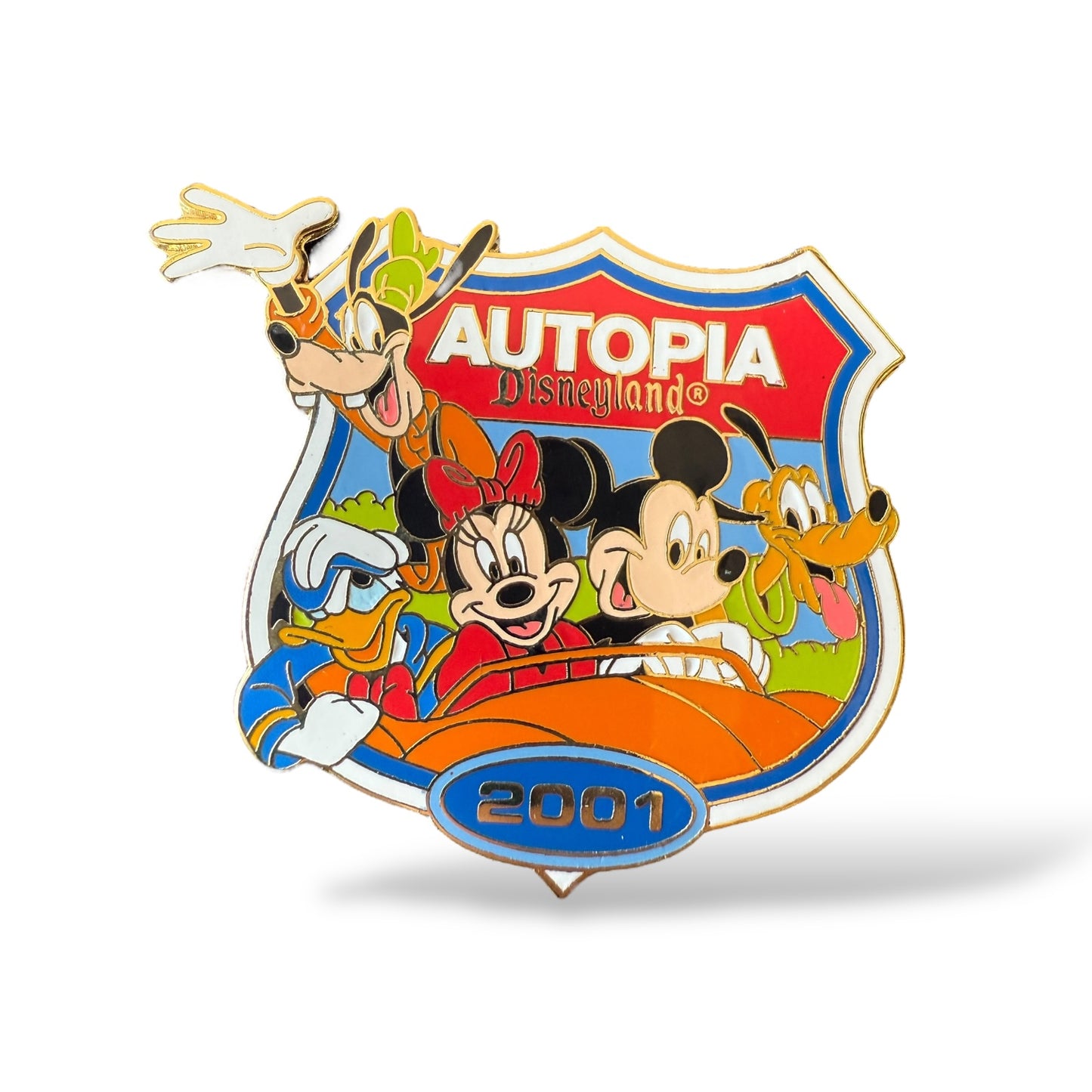 DLR Autopia 2001 Fab 5 Road Sign Pin