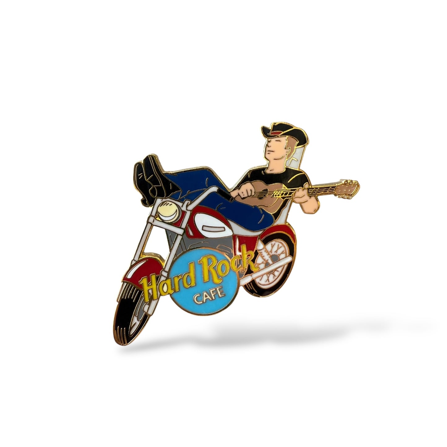 Hard Rock Cafe Cowboy on Motorcycle Pin