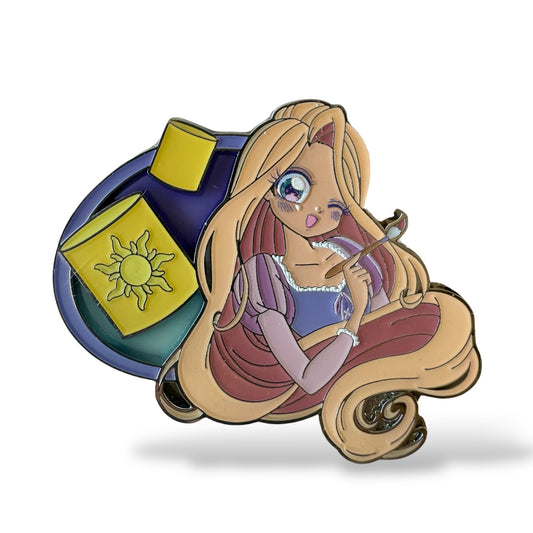HKDL Manga Princess Stain Glass Rapunzel Pin