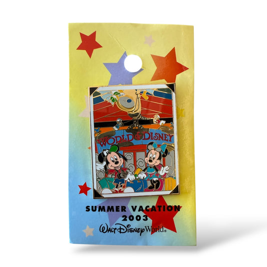 WDW Summer Vacation 2003 Mickey and Minnie World of Disney Store Pin