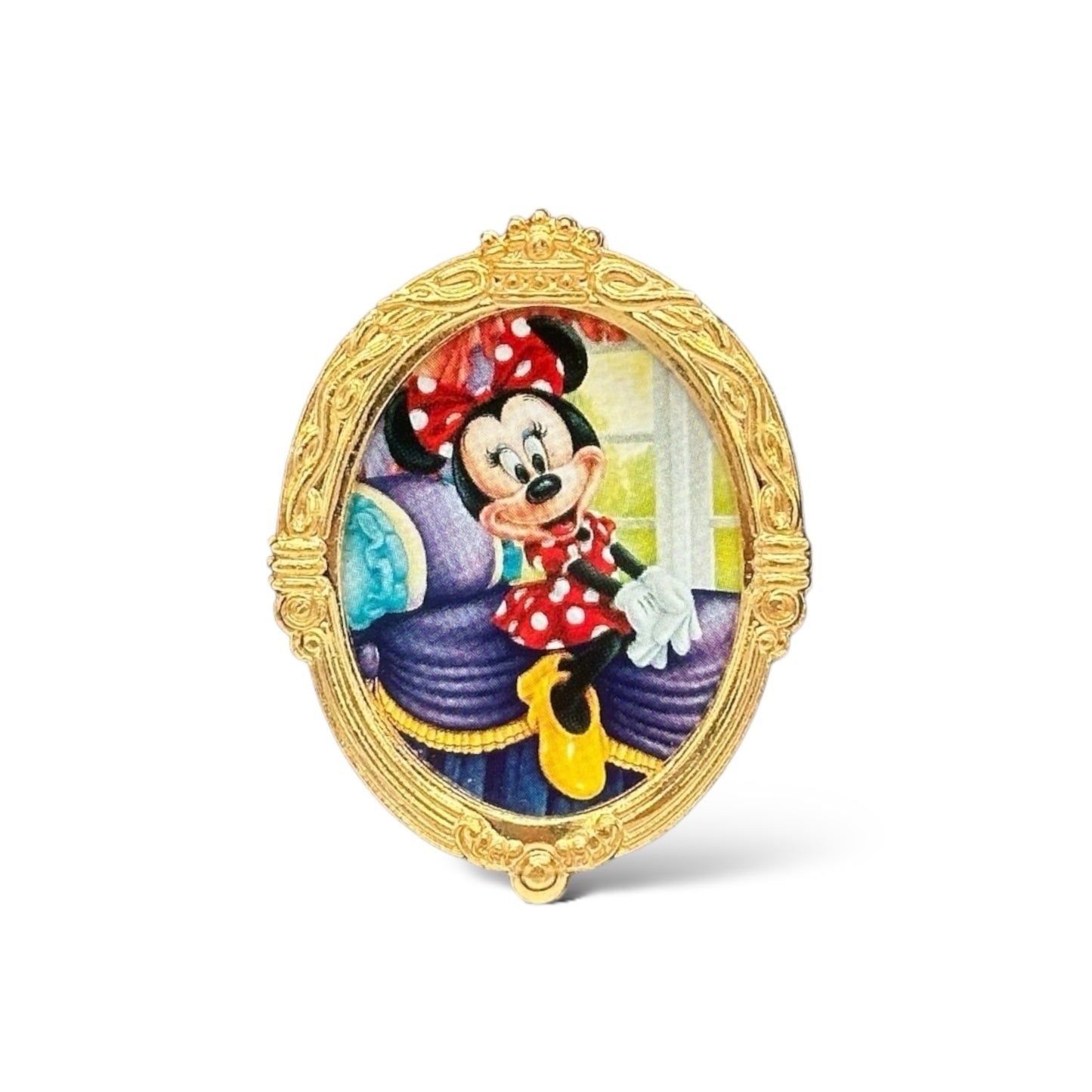 DLR Character of the Month Gold Frame Minnie Pin