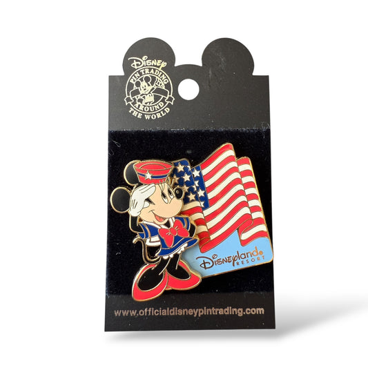 DLR All American Pin Festival Saluting Flag Minnie Pin
