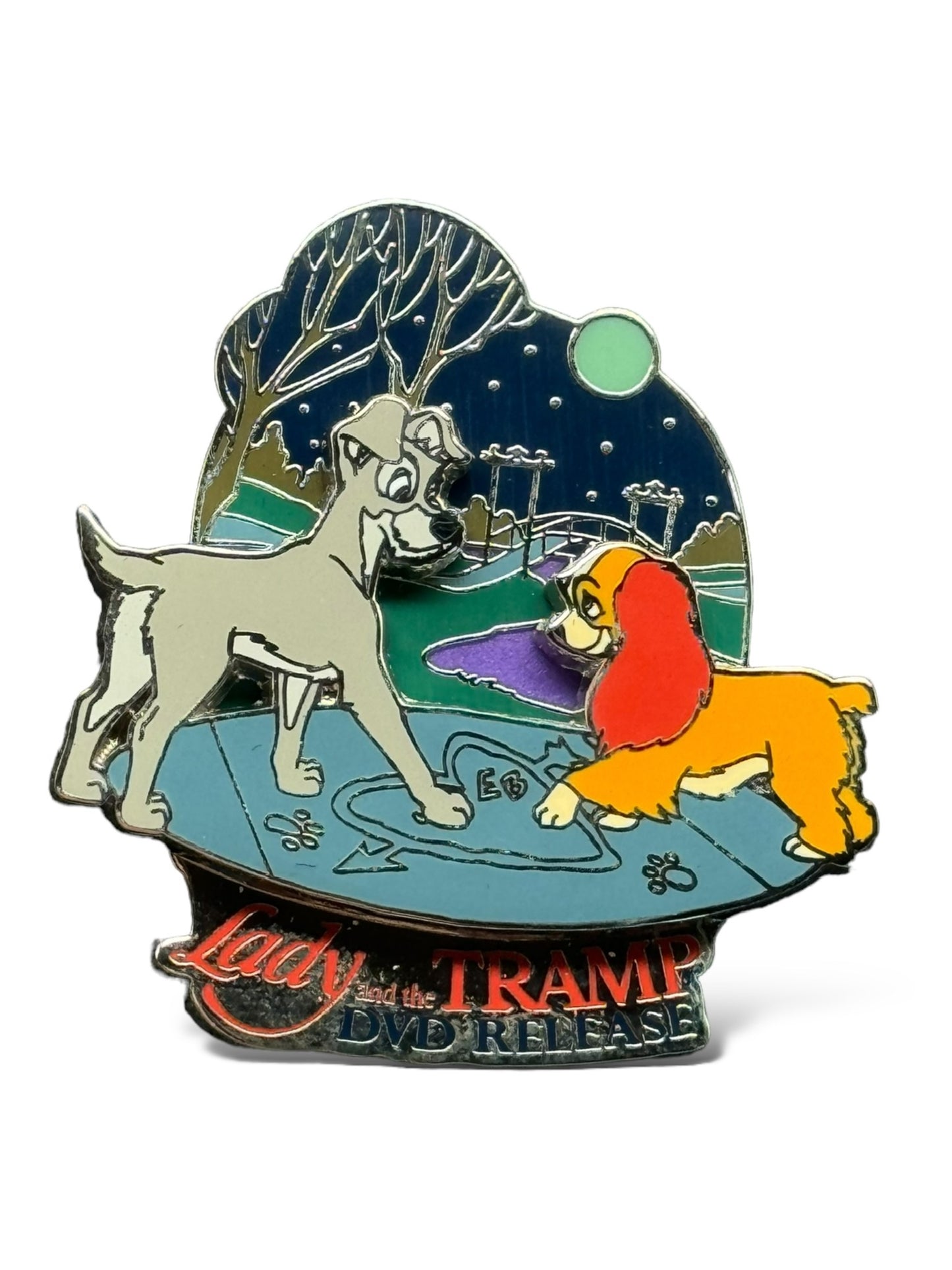 WDW Lady and the Tramp Platinum DVD Release Pin