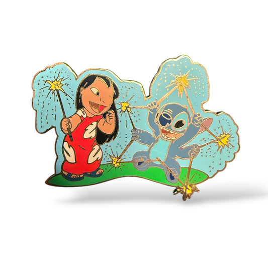 Disney Auctions Stitch 4th of July Sparklers Pin