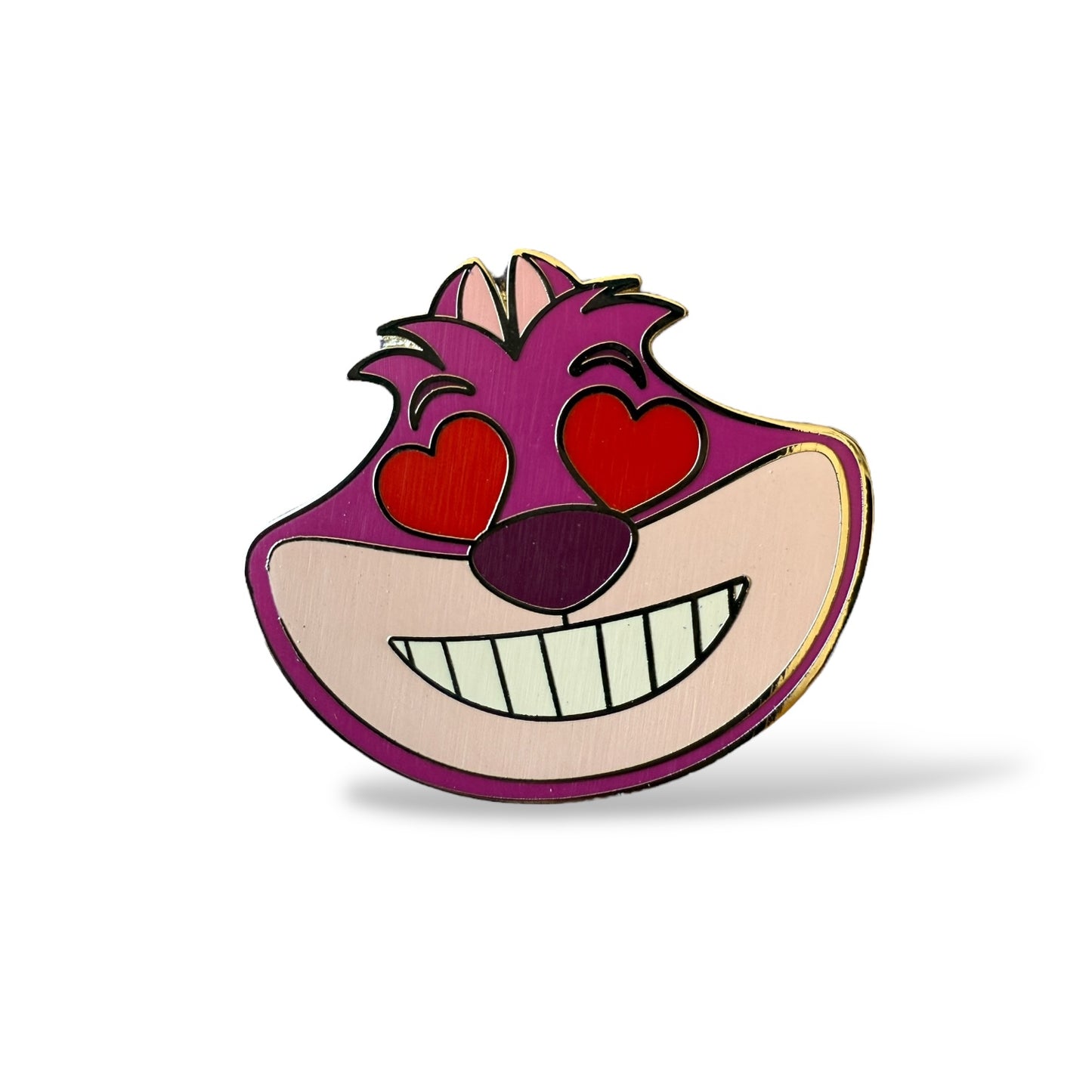 Disney Parks Emoji Blitz Cheshire Heart Eyes Pin