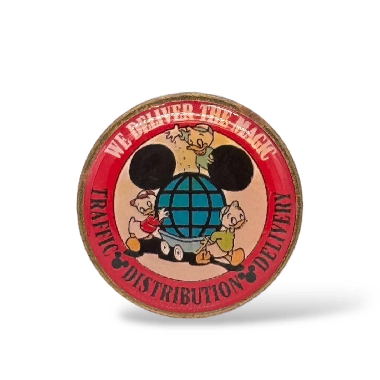 DEC We Deliver the Magic Traffic, Distribution, Delivery Pin