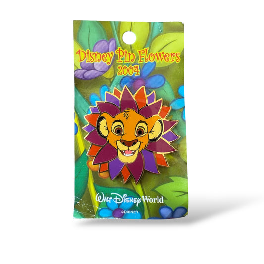 WDW Mickey's Pin Pursuit 2004 Disney Pin Flowers Simba Pin