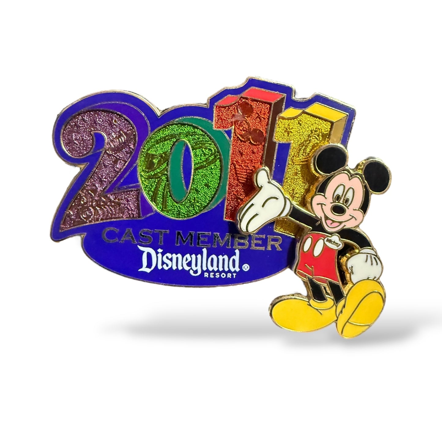 DEC 2011 New Year Mickey Mouse Pin