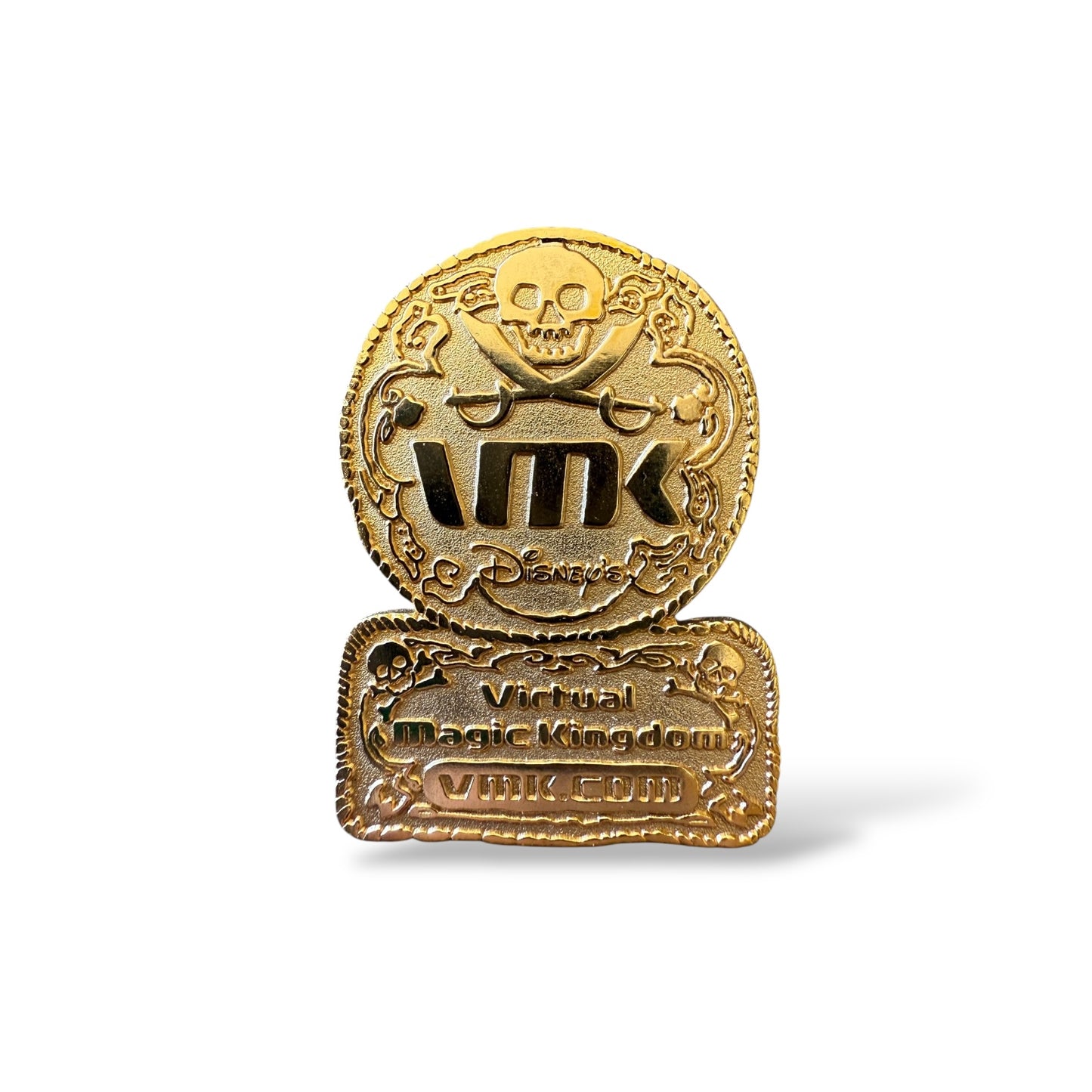 Disney Parks Virtual Magic Kingdom Mystery Pirate Medallion Pin