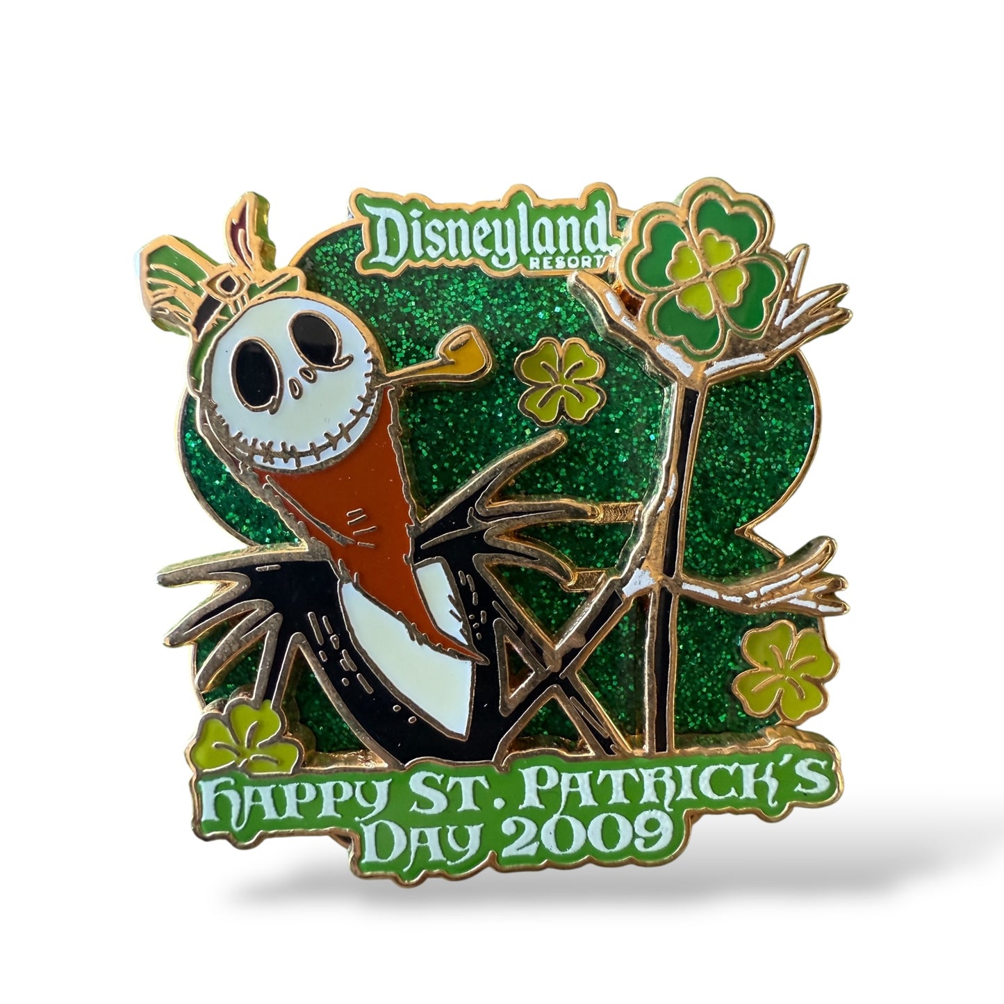 DLR St. Patrick's Day 2009 Jack Skellington Pin
