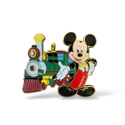 DLR Disneyland Resort Pin Trading Booster Mickey and Railroad Pin