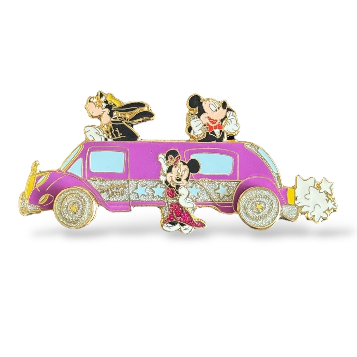 DCA Mickey, Minnie and Goofy Superstar Limo Pin