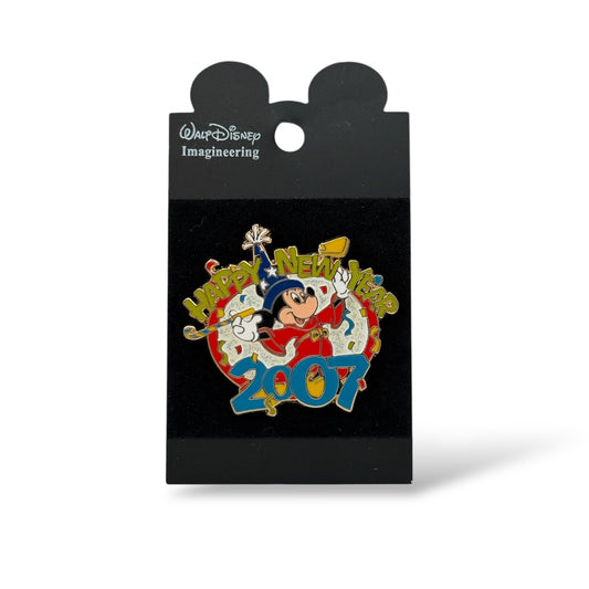 WDI Happy New Year 2007 Sorcerer Mickey Mouse Pin