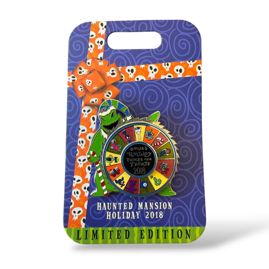 DLR Haunted Mansion Holiday 2018 Oogie's Holiday Tricks and Treats Pin