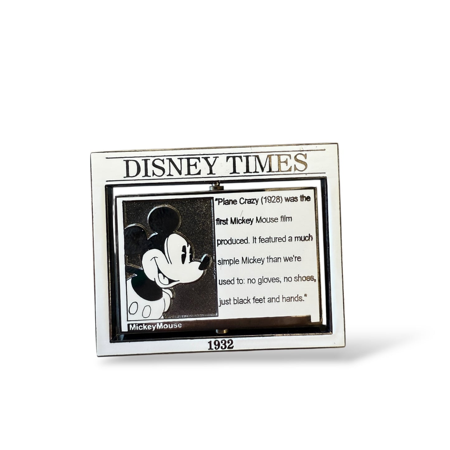 WDW Disney Times Sunday Comic Strip Mickey Mouse #2 Pin