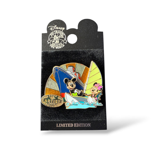 DCL Artist Choice May 2005 Mickey and Minnie Catamaran Pin