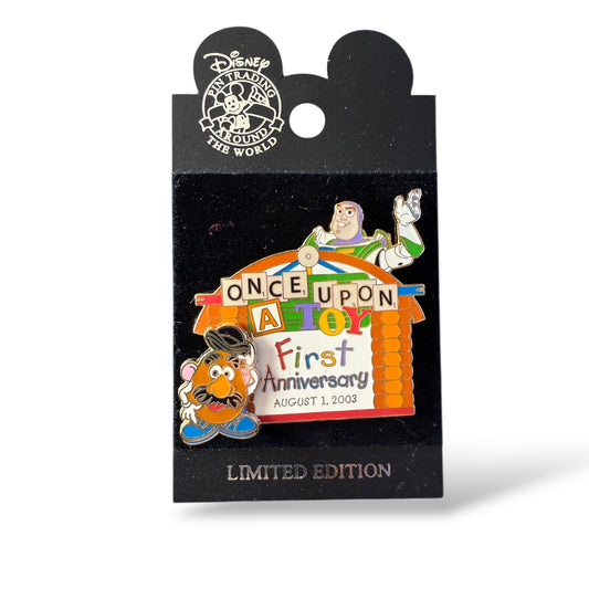 WDW Once Upon a Toy 1st Anniversary Buzz & Mr Potato Head Pin