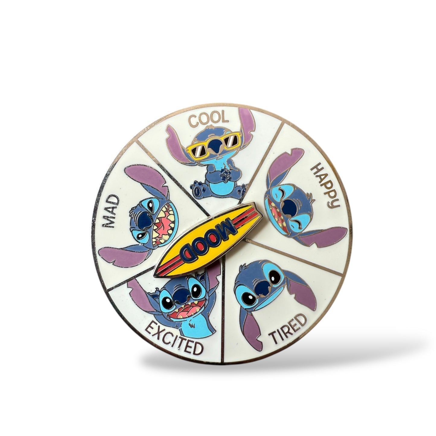 Disney Store Flair Stitch Mood Spinner Pin